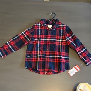 New button down flannel 4t